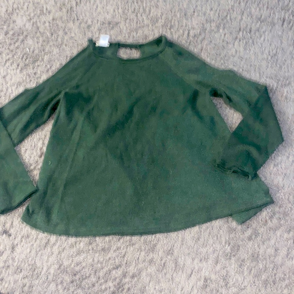 Hunter Green gently used cute out sweater